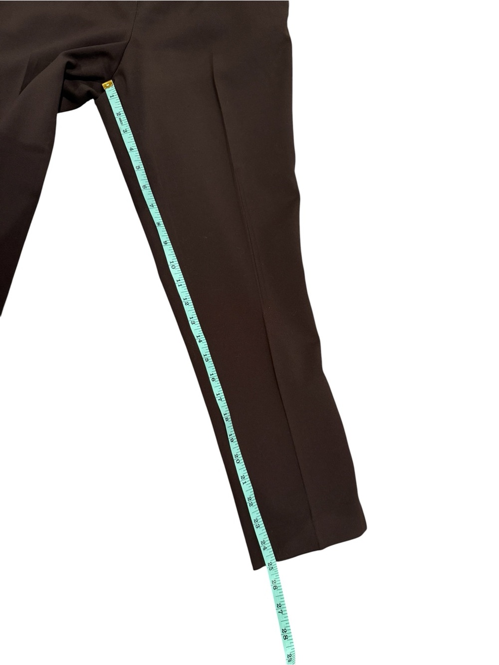 New York & Company High-Waisted Tailored Trousers in Chocolate Brown - Picture 3 of 10